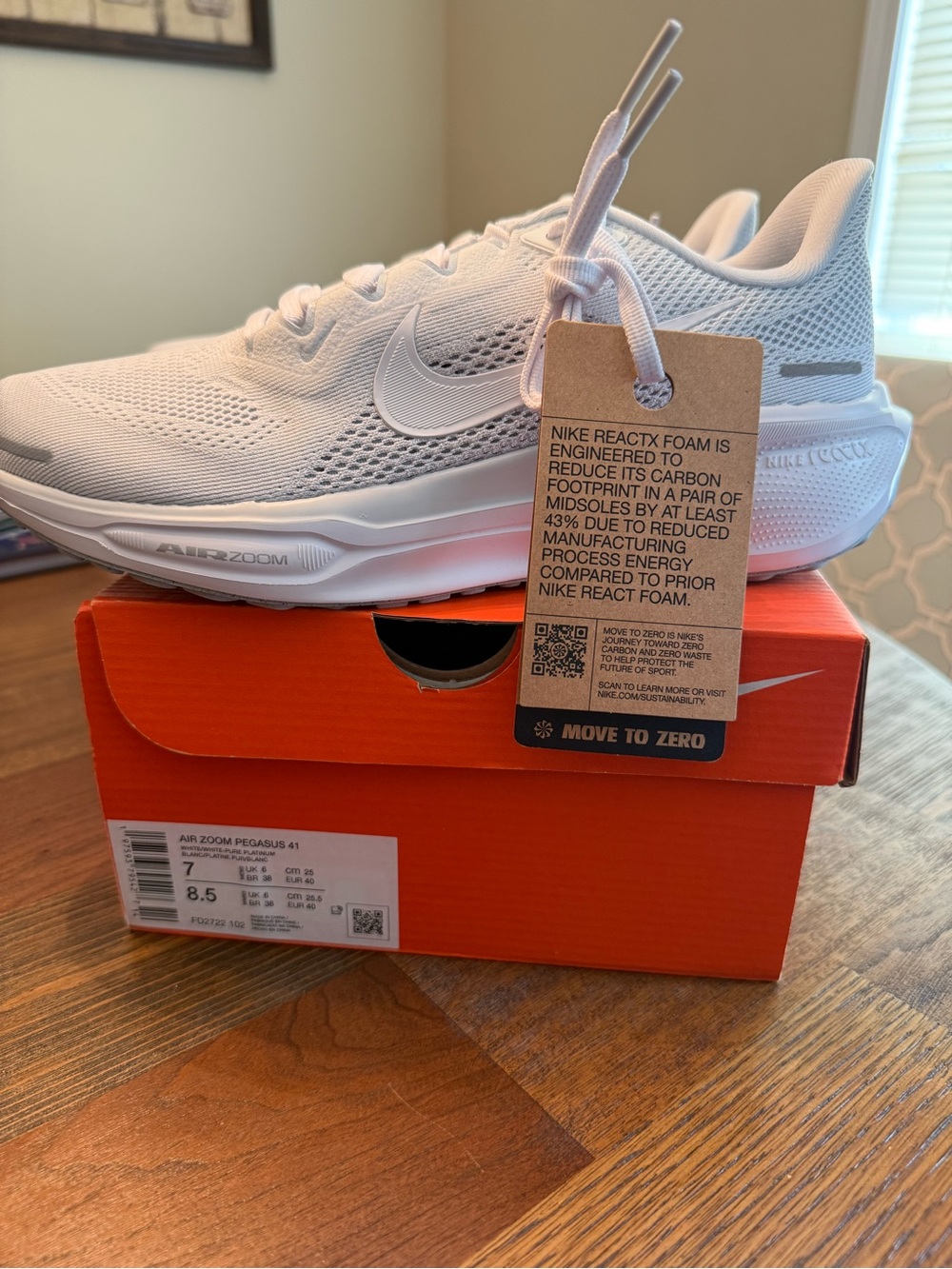 Nike Women's Air Zoom Pegasus Running Shoes - White